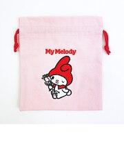 サンリオ マイメロディ サガラ刺繍巾着 レトロ サンリオキャラクターズ5 Sanrio
