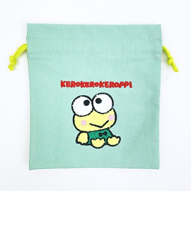 サンリオ けろけろけろっぴ サガラ刺繍巾着 レトロ サンリオキャラクターズ5 Sanrio