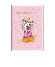 水森亜土 2027年 手帳 週間B6 ストーリーブック (ピンク) 日本製