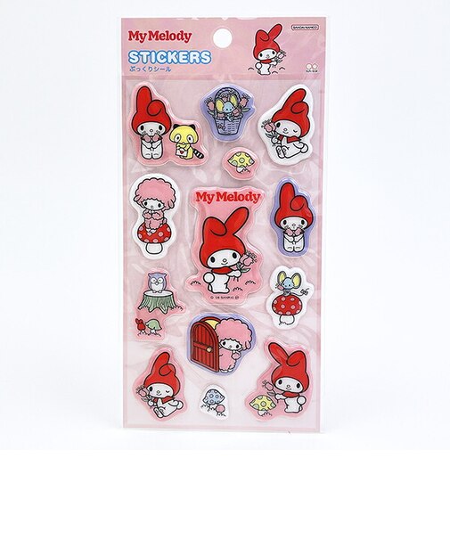 サンリオ マイメロディ ぷっくりシール レトロ サンリオキャラクターズ5 文具 Sanrio