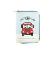 スヌーピー コンパクトマルチポーチ(きょうだいたち) Preppystyle schoolbus SNOOPY