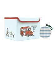 スヌーピー フタ付き折りたたみ収納BOX(きょうだいたち) Preppystyle schoolbus SNOOPY