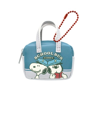 スヌーピー ミニボストンバッグ型ポーチ(きょうだいたち) Preppystyle schoolbus SNOOPY