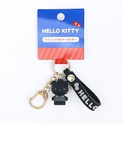 サンリオ ハローキティ マスコット付きキーホルダー ブラック Sanrio