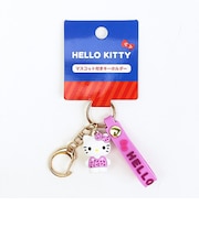 サンリオ ハローキティ マスコット付きキーホルダー ヒョウ柄 ピンク Sanrio