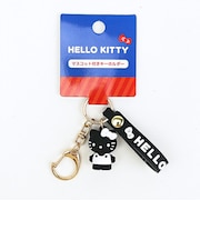 サンリオ ハローキティ マスコット付きキーホルダー モノクロ ブラック Sanrio