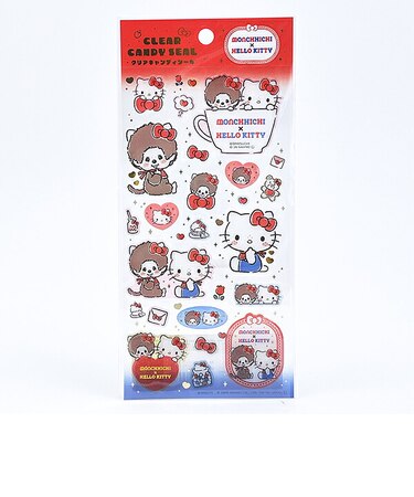 モンチッチ× ハローキティ クリアキャンディシール スタンダード 文具 Sanrio