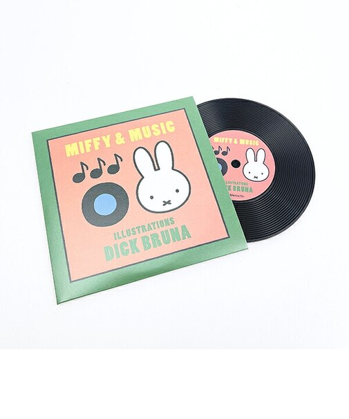 ミッフィー miffy レコードコースター レッド キッチン MIFFY&MUSICシリーズ 日本製