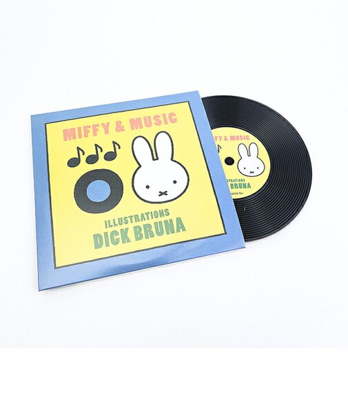 ミッフィー miffy レコードコースター イエロー キッチン MIFFY&MUSICシリーズ 日本製