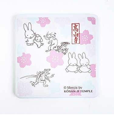 ミッフィー miffy × 鳥獣戯画 吸水コースター角型(A) キッチン