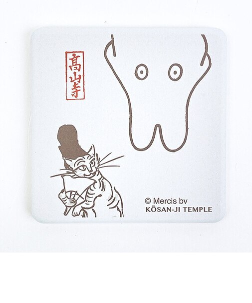 ミッフィー miffy × 鳥獣戯画 吸水コースター角型(C) キッチン