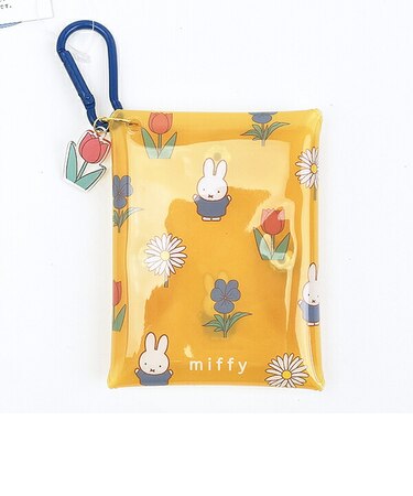 ミッフィー miffy クリアマルチポーチ イエロー カラフルサガラ