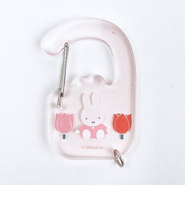 ミッフィー miffy アクリルカラビナ ピンク キーホルダー STRAWBERRY&TULIP 日本製