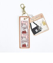 スヌーピー 織りキーホルダー レッド コミック Myselect SNOOPY