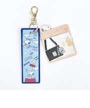 スヌーピー 織りキーホルダー ブルー チラシ Myselect SNOOPY