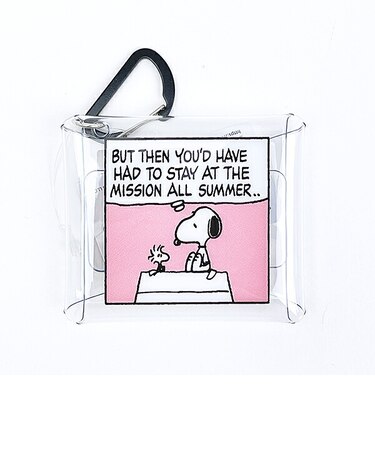 スヌーピー コミック クリアマルチケース(SS) (レッド) SNOOPY