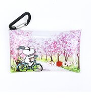 スヌーピー ジョークール 桜並木 クリアマルチケース(S) SNOOPY