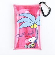 スヌーピー クリアマルチケース(S) ヤシの木 チルライフ SNOOPY