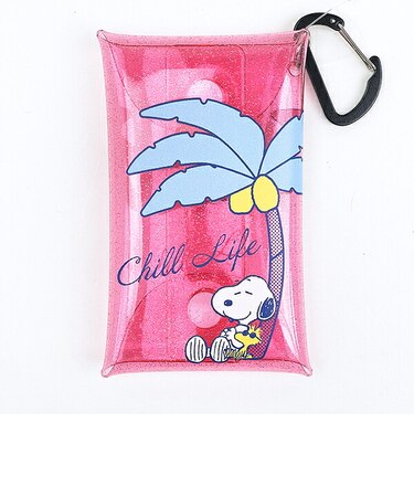 スヌーピー クリアマルチケース(S) ヤシの木 チルライフ SNOOPY