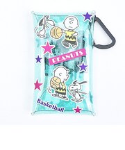スヌーピー クリアマルチケース(S) バスケットボール SNOOPY
