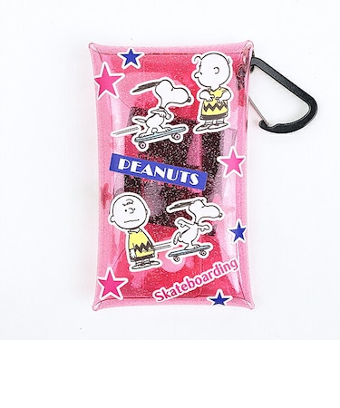 スヌーピー クリアマルチケース(S) スケートボード SNOOPY