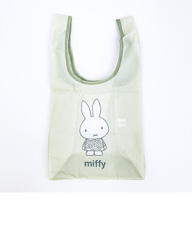 ミッフィー miffy 底板付きエコバッグ グリーン ピスタチオ&ラベンダーシリーズ