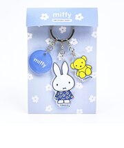 ミッフィー miffy 3連アクリルキーホルダー(A) ブルードレス 日本製