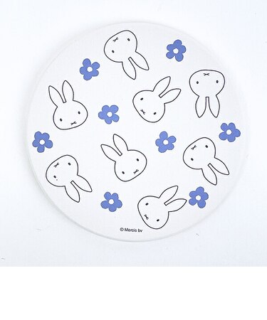 ミッフィー miffy 吸水コースター 総柄 ブルードレス キッチン