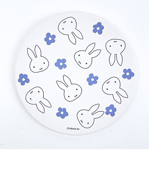 ミッフィー miffy 吸水コースター 総柄 ブルードレス キッチン
