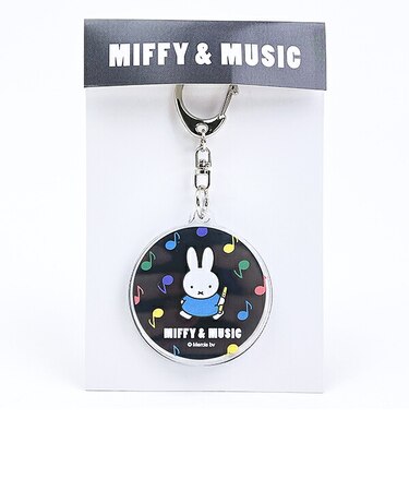 ミッフィー miffy スライド2連キーホルダー MIFFY&MUSICシリーズ 日本製