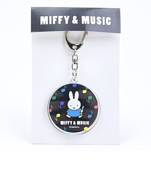 ミッフィー miffy スライド2連キーホルダー MIFFY&MUSICシリーズ 日本製