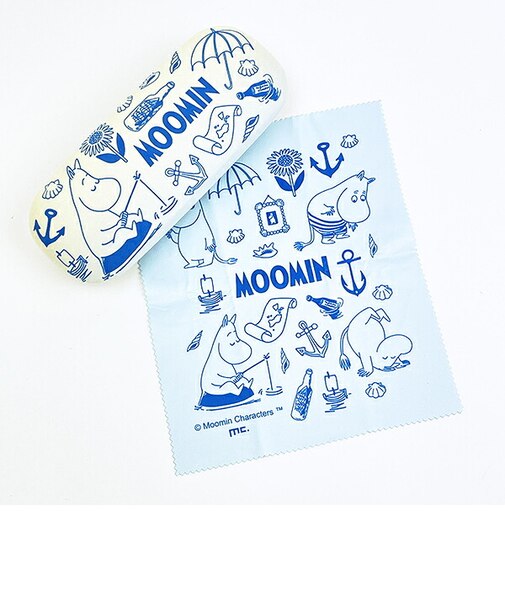 ムーミン メガネケース ブルー MOOMIN SUMMER