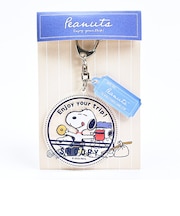 スヌーピー アクリルキーホルダー Yummy enjoy your trip SNOOPY