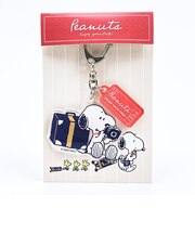 スヌーピー アクリルキーホルダー カメラ enjoy your trip SNOOPY