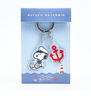 スヌーピー 2連アクリルキーホルダー ノーティカルスタイルシリーズ 日本製 SNOOPY
