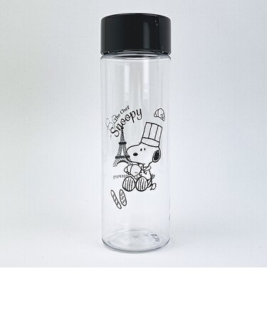 スヌーピー クリアボトル シェフシリーズ ブラック クロワッサン 水筒 ランチ 日本製 SNOOPY