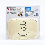 スヌーピー チャーリーブラウン フェイス ウエットシート フタ ベビー 日本製 SNOOPY