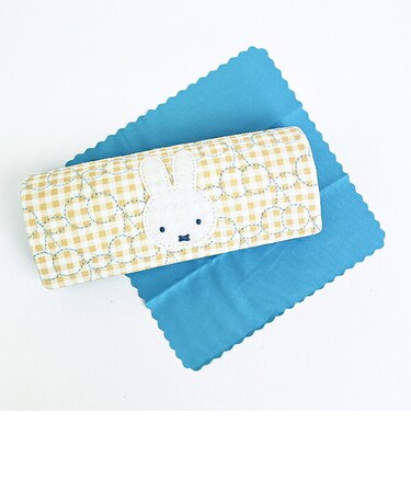 ミッフィー miffy メガネケース (イエロー) ギンガムポップシリーズ
