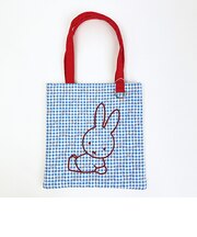 ミッフィー miffy ミニトートバッグ (ブルー) ギンガムポップシリーズ