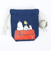 スヌーピー ちび巾着 おやすみ ドッグハウス SNOOPY