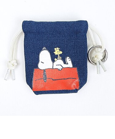 スヌーピー ちび巾着 おやすみ ドッグハウス SNOOPY