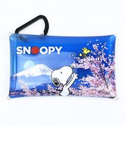 スヌーピー クリアマルチケース(S) (富士山と桜) SNOOPY