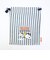 スヌーピー 巾着 ストライプ ブルー SNOOPY