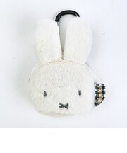 ミッフィー miffy カラビナ付きミニポーチ ベージュ ふわふわシリーズ