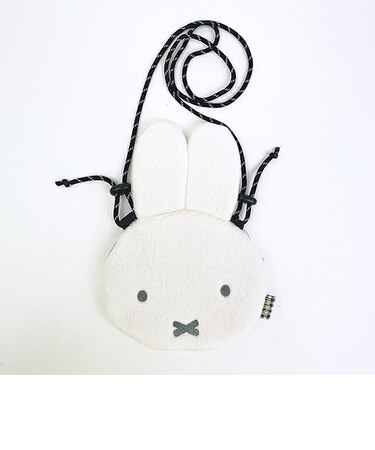 ミッフィー miffy サコッシュ ベージュ ふわふわシリーズ ショルダーバッグ