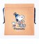 スヌーピー 巾着(M) (オレンジ) ウィンターブラザーシリーズ 日本製 SNOOPY