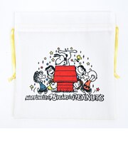 スヌーピー 巾着(M) PEANUTS 75th (カラフル) 日本製 SNOOPY