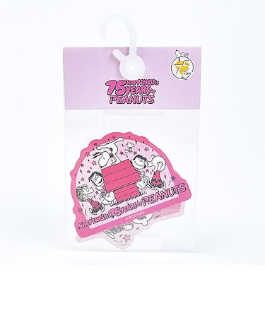 スヌーピー ダイカットステッカー2枚セット PEANUTS 75th シール 文具 日本製 SNOOPY