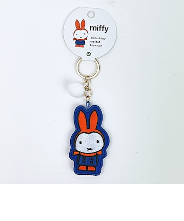 ミッフィー miffy 刺繍マスコットキーチェーン ゆきのひ/ノーマル キーホルダー