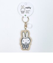 ミッフィー miffy 刺繍マスコットキーチェーン ゆきのひ/スノー キーホルダー